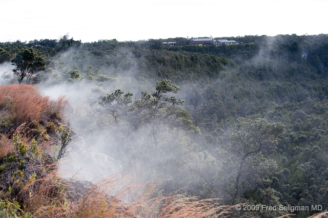 20091103_085838D3.jpg - Steam from Kilauea Caldera, Volcano National Park, Hawaii