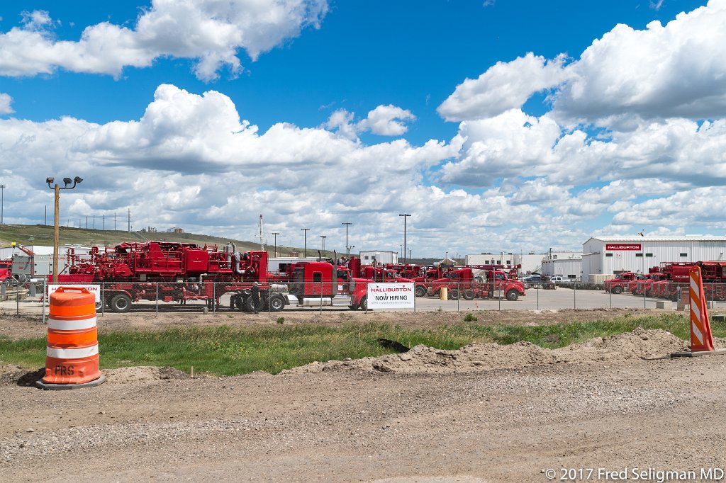 20170622_125240 D4S.jpg - Williston is  located at the confluence of the Missouri and Yellowstone Rivers and is not far from where Sittng Bull surrendered in 1881.  The town is 'full of equipment',  equipment vendors, construction and hauling equipment,  vehicles of all kinds and drill rig materiels seen in the next several photos