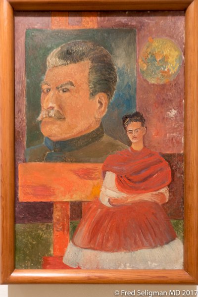 100 20170304_234359 D3S.jpg - Frida Kahlo Museum. Self-portrait with Stalin