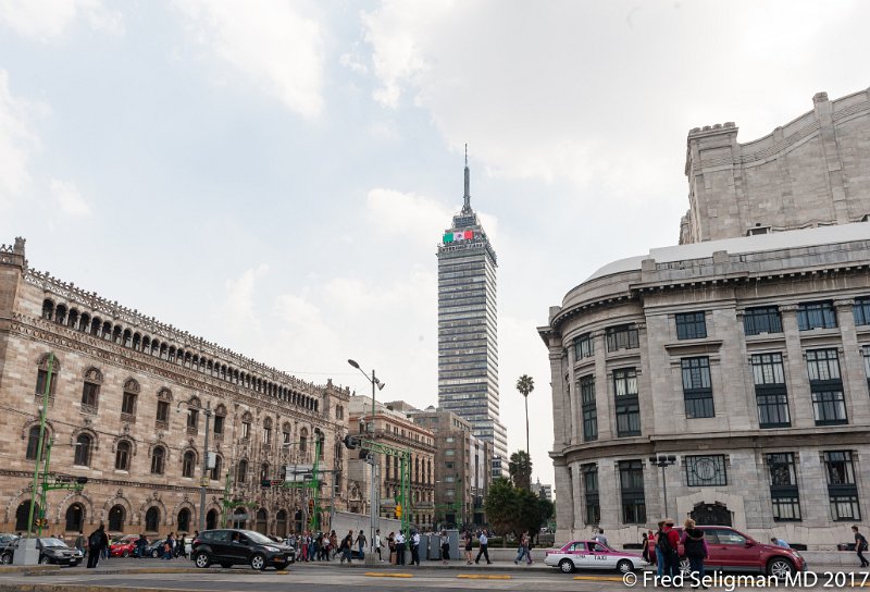 146 20170305_144017 D3S.jpg - Post Office Building on left and The Torre Latinoamericana (in the center) was Latin America’s tallest building when constructed in 1956 and thanks to the deep-seated pylons that anchor the building, it has withstood several major earthquakes. Views from the 44th-floor observation deck and the 41st-floor lounge bar are spectacular, smog permitting. There is an on-site museum that chronicles Mexico City's history