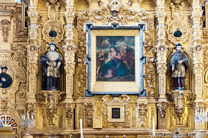 158 20170305_153647 D3S.jpg - The Altar of Forgiveness.  There was a major fire in 1967 which destroyed several valuable paintings and was substantially restored subsequently. The cathedral has been sinking; there was major restoration to reduce that in the 1990s.  