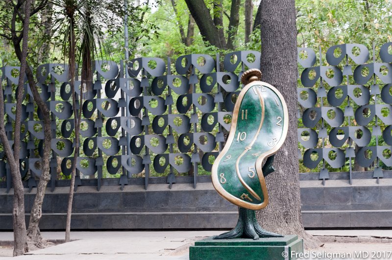 184 20170306_111038 D3S.jpg - Dance of Time by Salvadore Dali.  Copies of several of his pieces are permanently displayed on the Paseo de Reforma (in Chapultepec section)