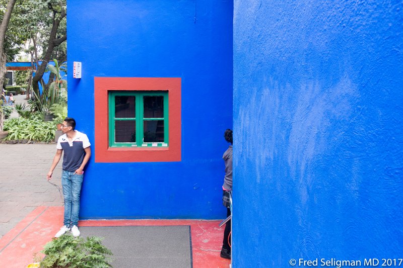 76 20170304_230047 D3S.jpg - The Blue House in Coyoacan is where Frida Kahlo was born and she spent the last 13 years of her life there.  It is now a museum