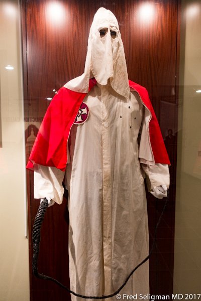 154 20170425_111243 D3S.jpg - Klu Klux Clan robes, The National Voting Rights Museum, Selma, AL