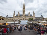 20170902 163646 D4S  Food Court, Vienna with the City Hall in the background : Vienna
