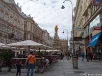 20170903 163419 D4S  The Plague Column  is a Holy Trinity column located on the Graben, a street in the inner city of Vienna, Austria. Erected after the Great Plague epidemic in 1679, the Baroque memorial is one of the most well-known and prominent sculptural pieces of art in the city. Its inscibed 'God, the Son, the Redeemer' : Vienna