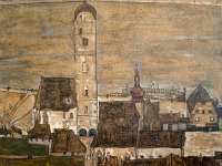 20170904 133310 RX-100M4  Egon Schiele, Stein on the Danube II, 1913 : Vienna