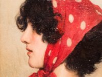 20170904 134834 RX-100M4  Cecil Van Haanen, Girl with Red Headscarf, 1875 : Vienna