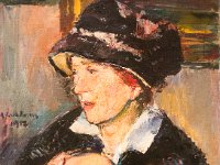 20170904 134954 RX-100M4  Anton Faustauer, Woman with a Dark Hat, 1917 : Vienna