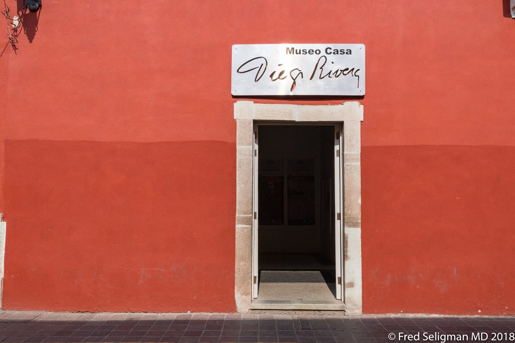 20180103_143828 D850.jpg - Original home of Diego Rivera in Guanajuata was  founded as a museum in 1975. Rivera  is one of the most revered painters in Mexico